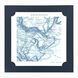 Charleston / Hilton Head / Kiawan Island / Savannah Blue and White Framed Art, Propac