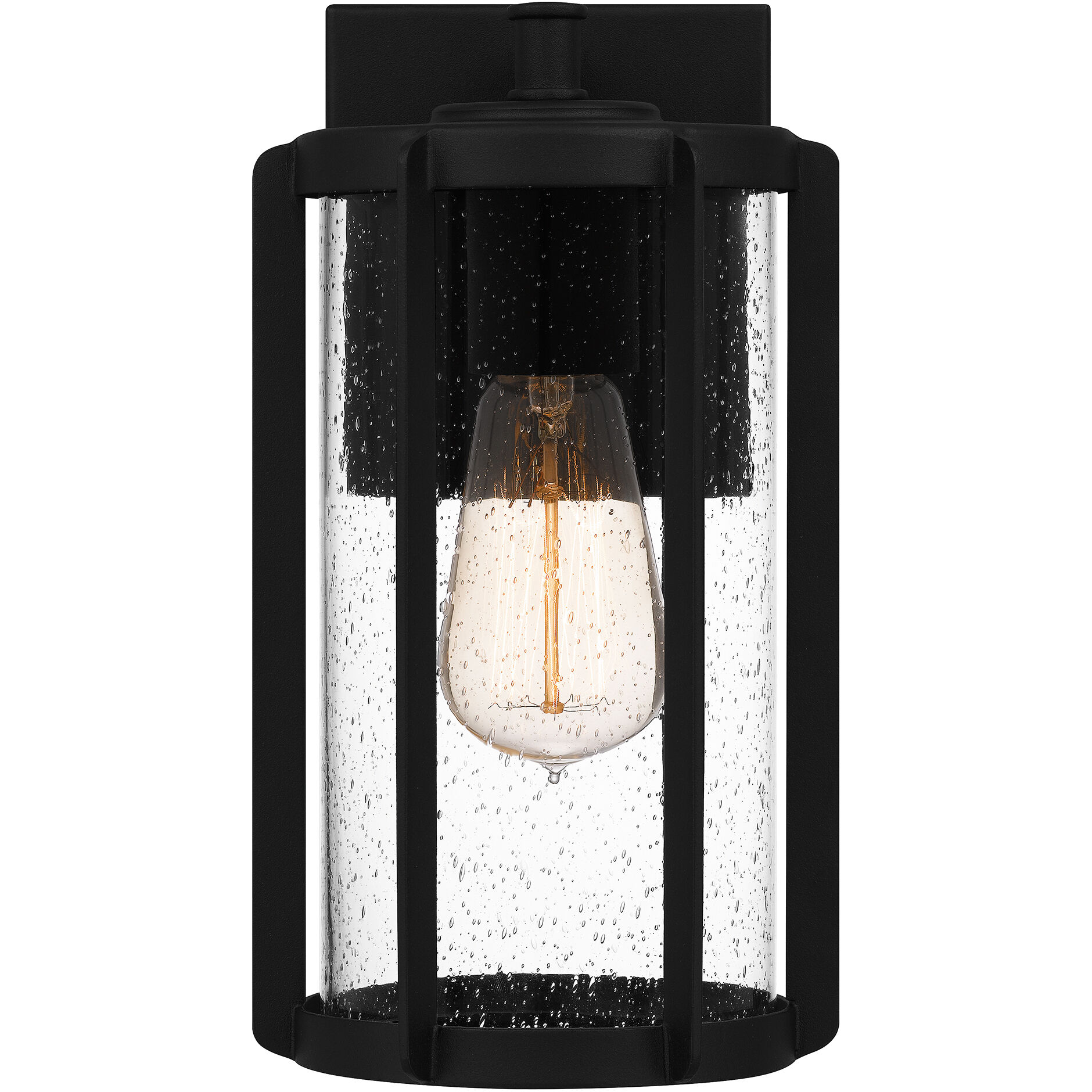 Hazel 1 Light 10.25 inch Earth Black Outdoor Wall Lantern 