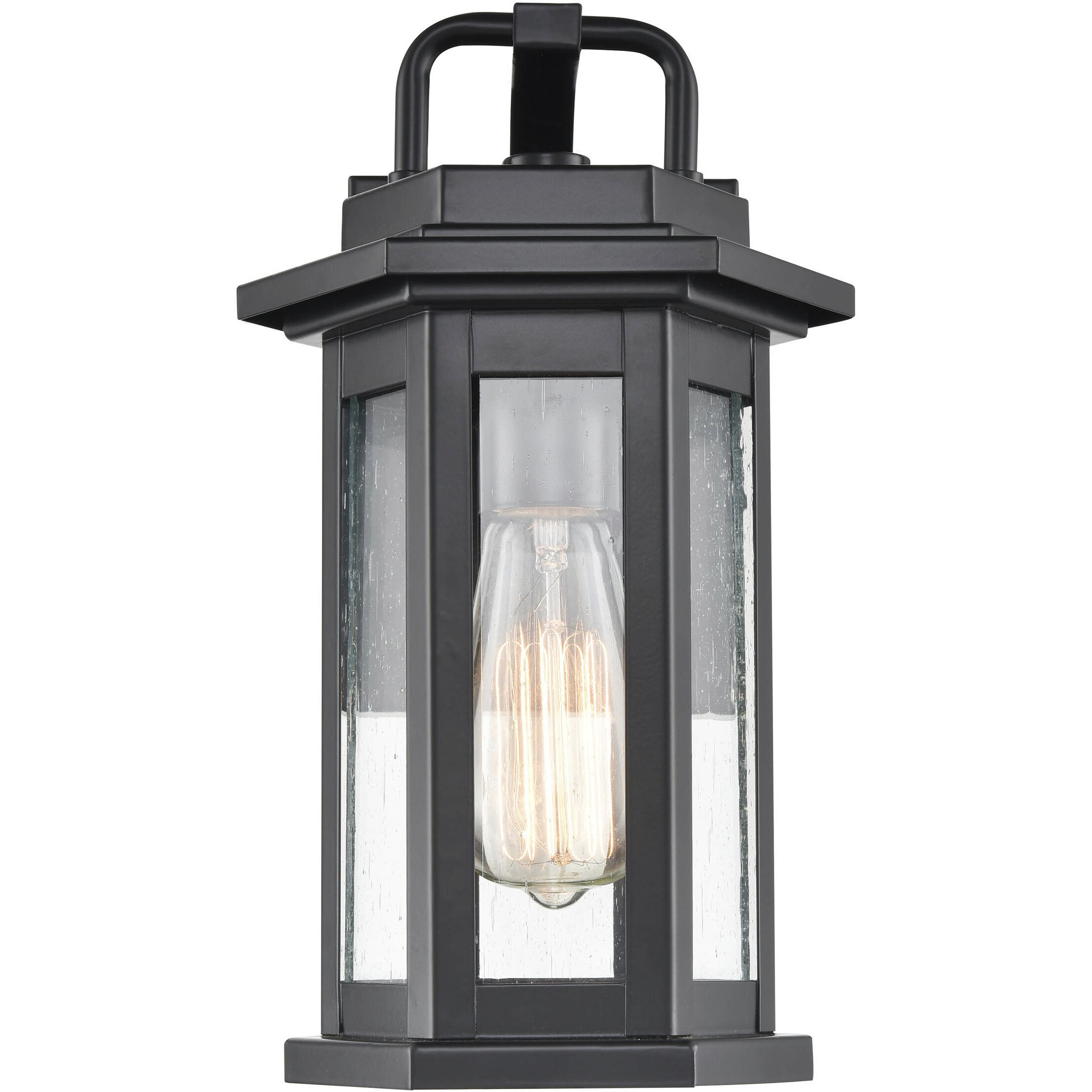 Ellis 1 Light 12 inch Powder Coated Black Outdoor Wall Sconce