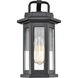 Ellis 1 Light 12 inch Powder Coated Black Outdoor Wall Sconce