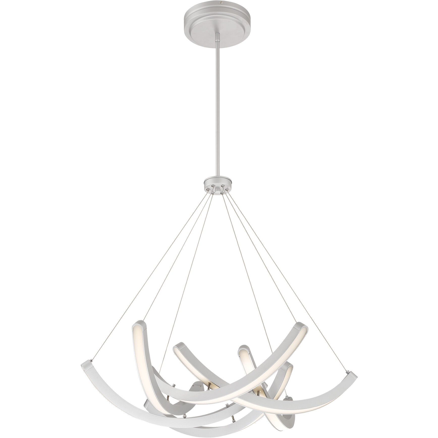 Swing Time LED 30 inch Brushed Silver Pendant Ceiling Light