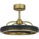 Arroyo Antique Brass and Black Ceiling Fan Extension Rod