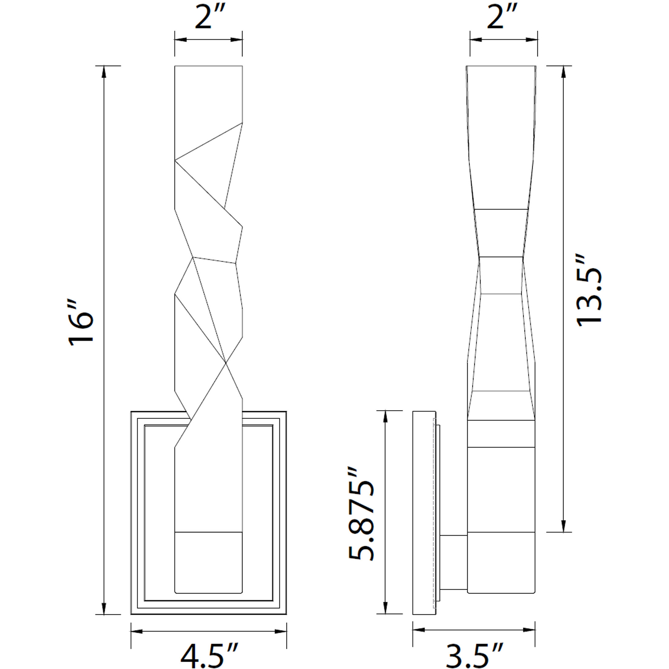Mamadim 1 Light 4.5 inch Polished Nickel Wall Sconce Wall Light