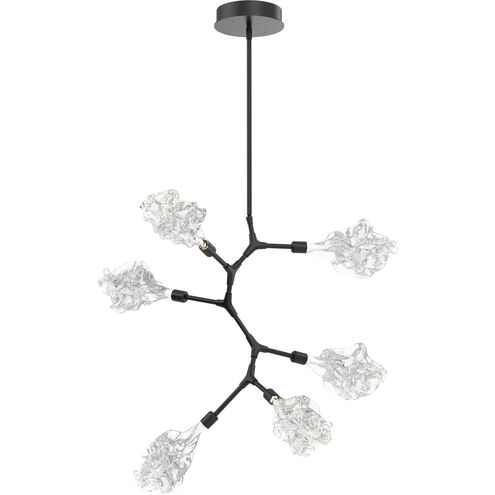 Blossom LED 31.8 inch Matte Black Chandelier Ceiling Light in 2700K LED, Modern Vine