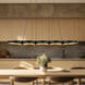 Maestro LED 37.75 inch Black Linear Pendant Ceiling Light