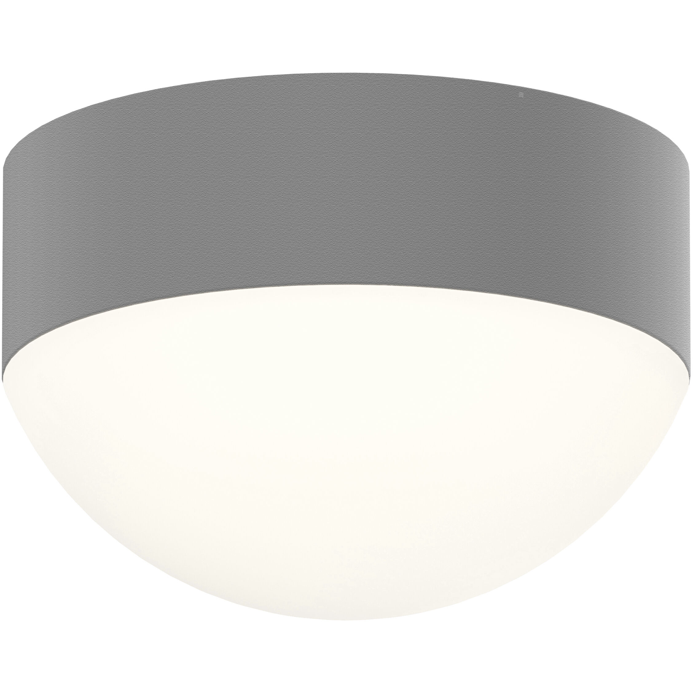 Reals LED 5 inch Textured Gray Flush Mount Ceiling Light in Dome Lens