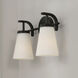 Drake 2 Light 14 inch Matte Black Vanity Light Wall Light