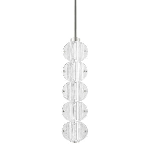 Lindley LED 5 inch Polished Nickel Pendant Ceiling Light