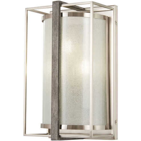 Tyson's Gate 3 Light 7 inch Brushed Nickel/Shale Wood Wall Sconce Wall Light