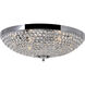 Globe 6 Light 20 inch Chrome Bowl Flush Mount Ceiling Light