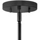 Graham 30 inch Black Indoor Semi-Flush Mount Ceiling Light, Convertible