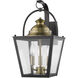 Savannah 3 Light 17 inch Oil-Rubbed Bronze Exterior Wall Mount