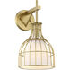 Evensong Wall Sconce Wall Light in Brushed Gold
