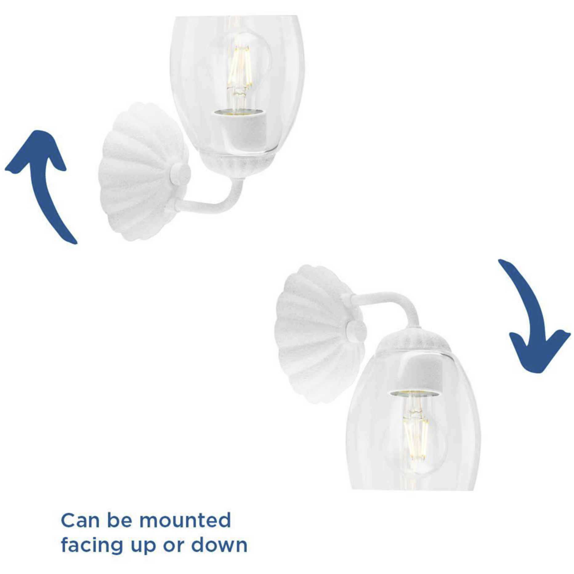 Quillan 1 Light 5 inch White Plaster Bathroom Vanity Light Wall Light