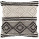 Anders 20 X 20 inch Charcoal/Cream/Beige/Khaki Pillow Cover, Square