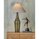 Olive Green 34 inch 150 watt Green and Antique Brass Table Lamp Portable Light