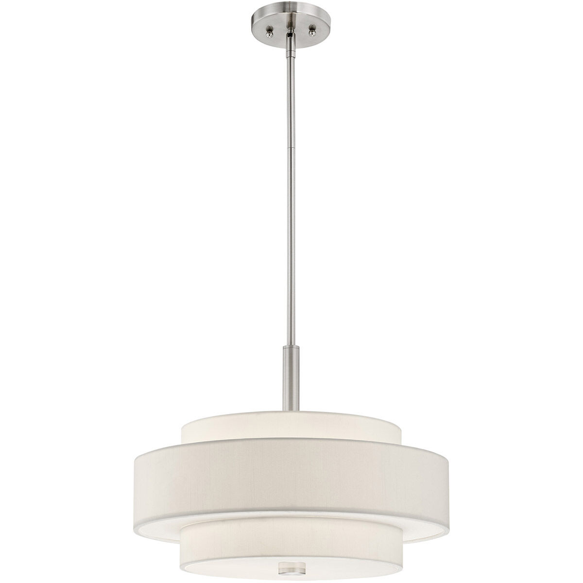 Meridian 4 Light 18 inch Brushed Nickel Pendant Ceiling Light