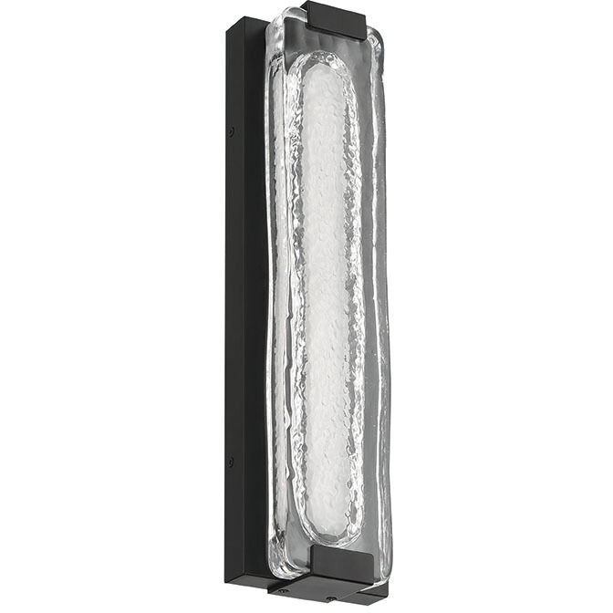 Hiltic LED 17.5 inch Matte Black Outdoor Wall Sconce