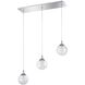 Fybra 3 Light 24 inch Chrome Pendant Ceiling Light