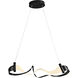 Zephyr LED 38.5 inch Black Pendant Ceiling Light