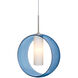 Plato LED Satin Nickel Cord Pendant Ceiling Light