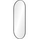 Ammar 60 X 24 inch Matte Black and Clear Mirror