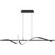 Corkscrew Linear Pendant Ceiling Light in 2700K, dweLED