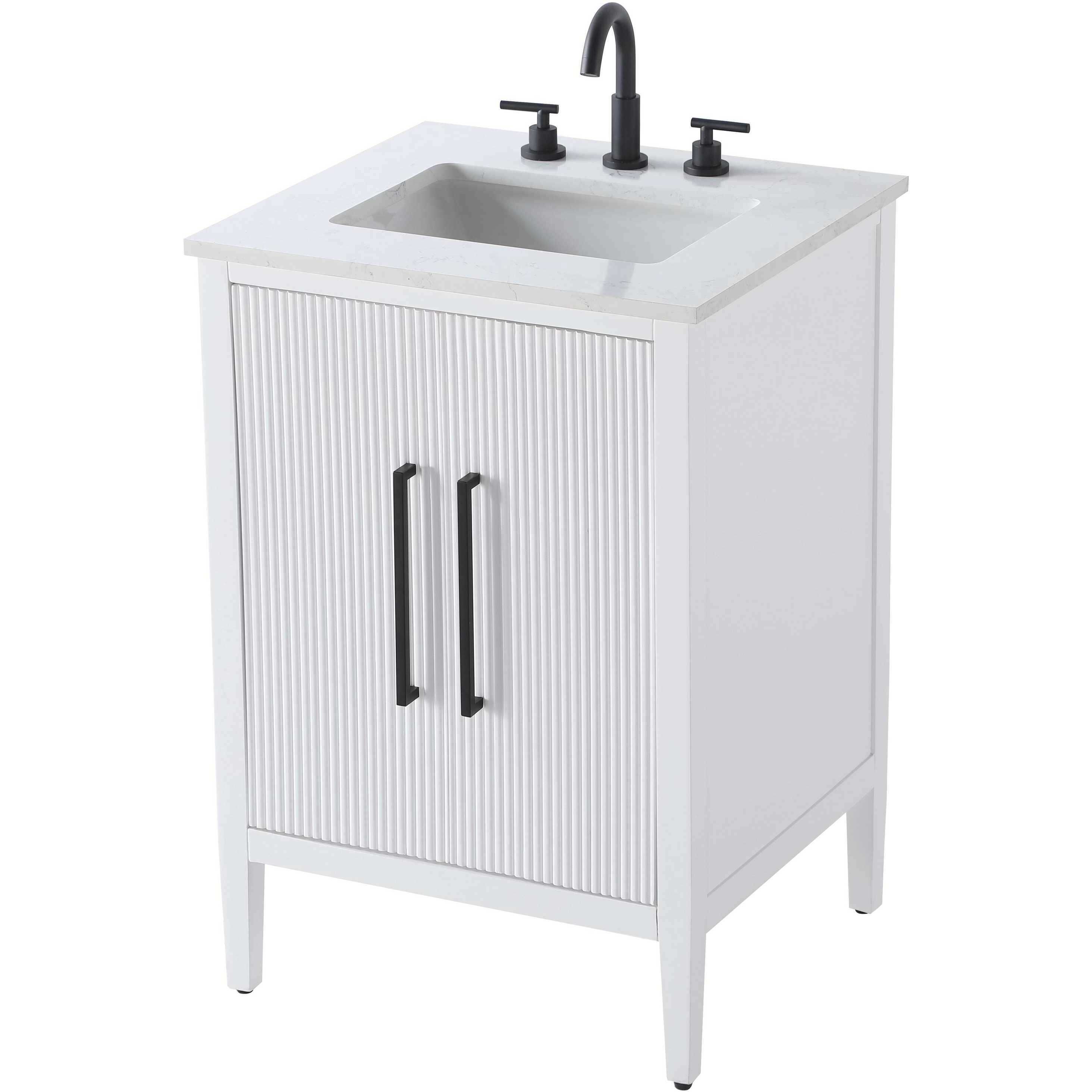 Blakely 24 X 35 inch White Bathroom Vanity Cabinet