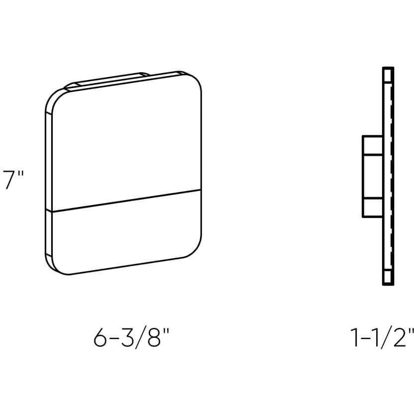 Alto 1 Light 1.5 inch White ADA Wall Sconce Wall Light