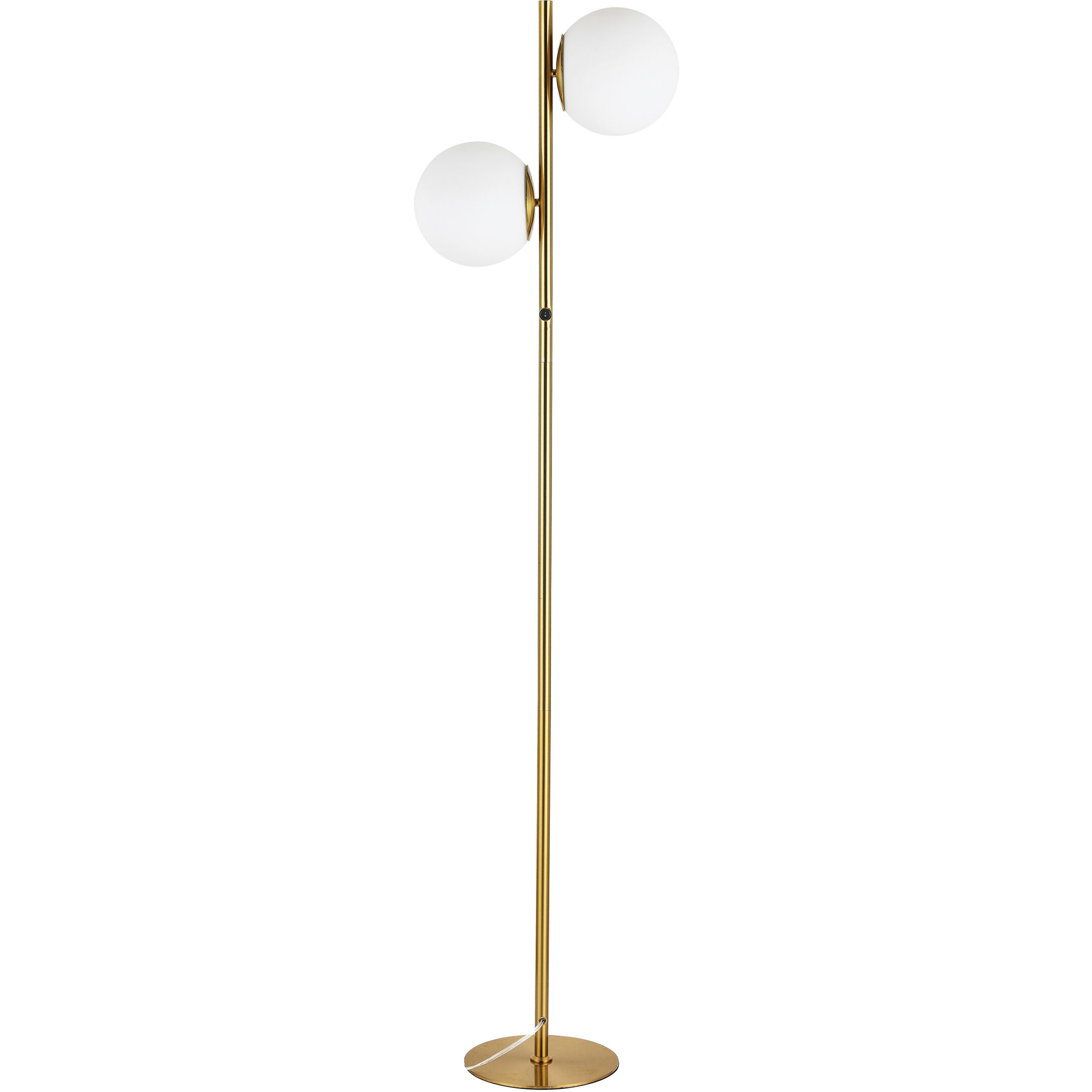 Folgar 66.75 inch 60.00 watt Aged Brass Decorative Floor Lamp Portable Light