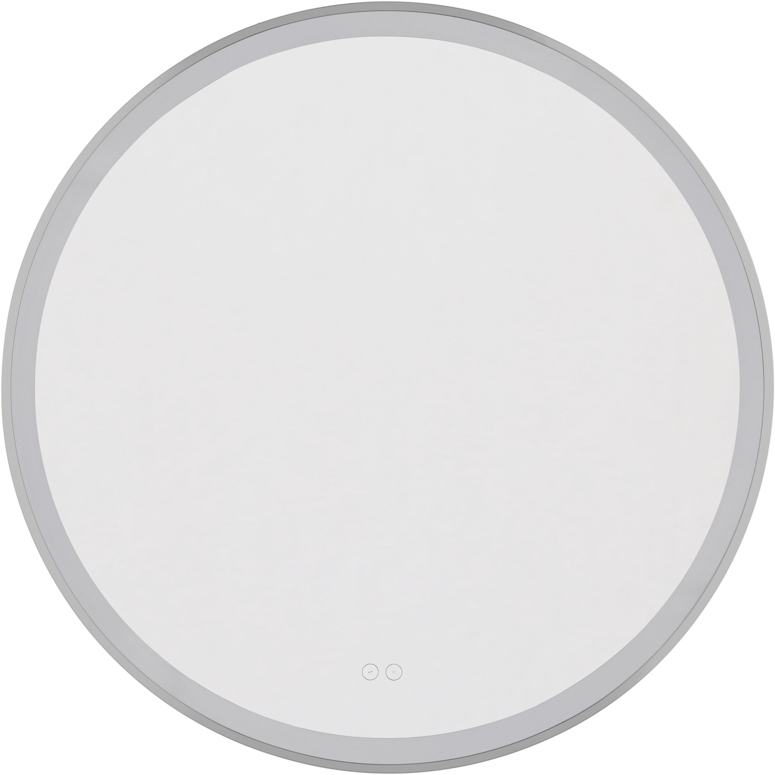 Ross 32 X 32 inch Brushed Polished Nickel Framed LED Mirror, Front Lit