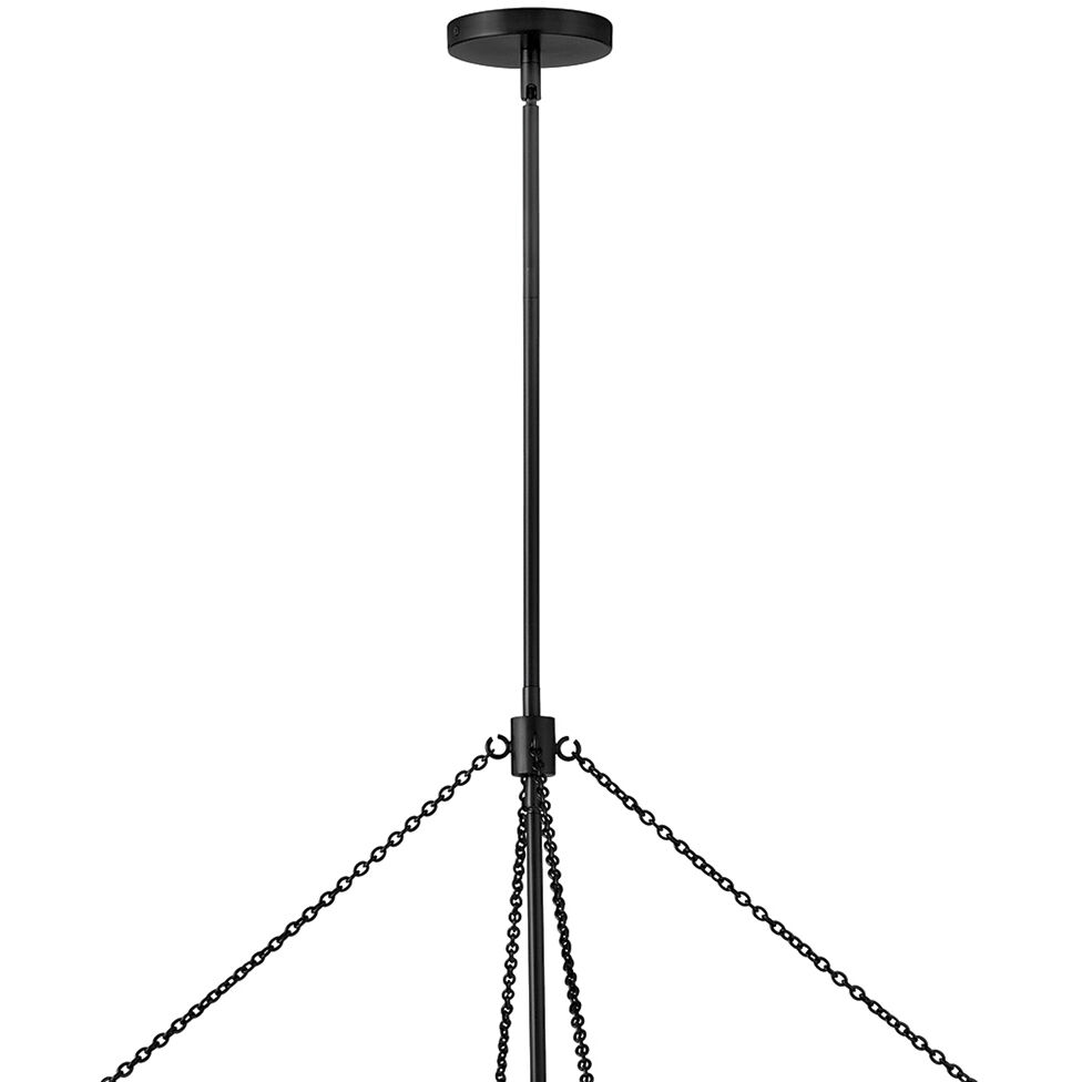 Gwen 8 Light 32 inch Black Chandelier Ceiling Light