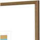Abstract Collection Antique Gold Wood With Embossed Weave Pattern Framed Art