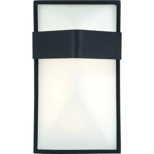 Wedge LED 5.25 inch Coal ADA Wall Mount Wall Light in Black, Outdoor