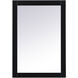 Cole 32 X 22 inch Black Vanity Mirror