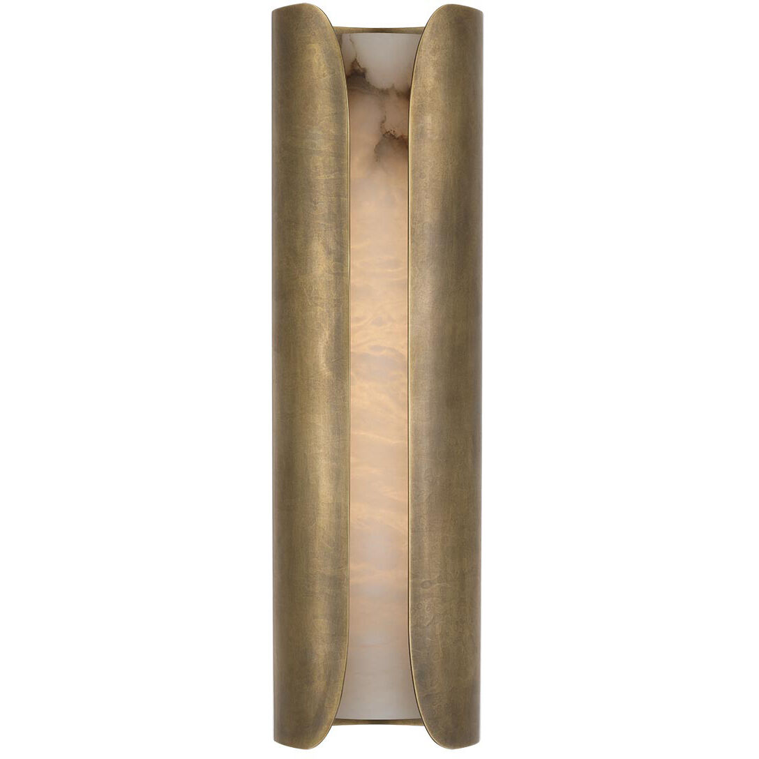 Anne-Marie Barton Armise Sconce Wall Light in Mottled Brass