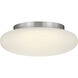 Drew & Jonathan Amir 1 Light 13 inch Brushed Nickel Flush Mount Ceiling Light