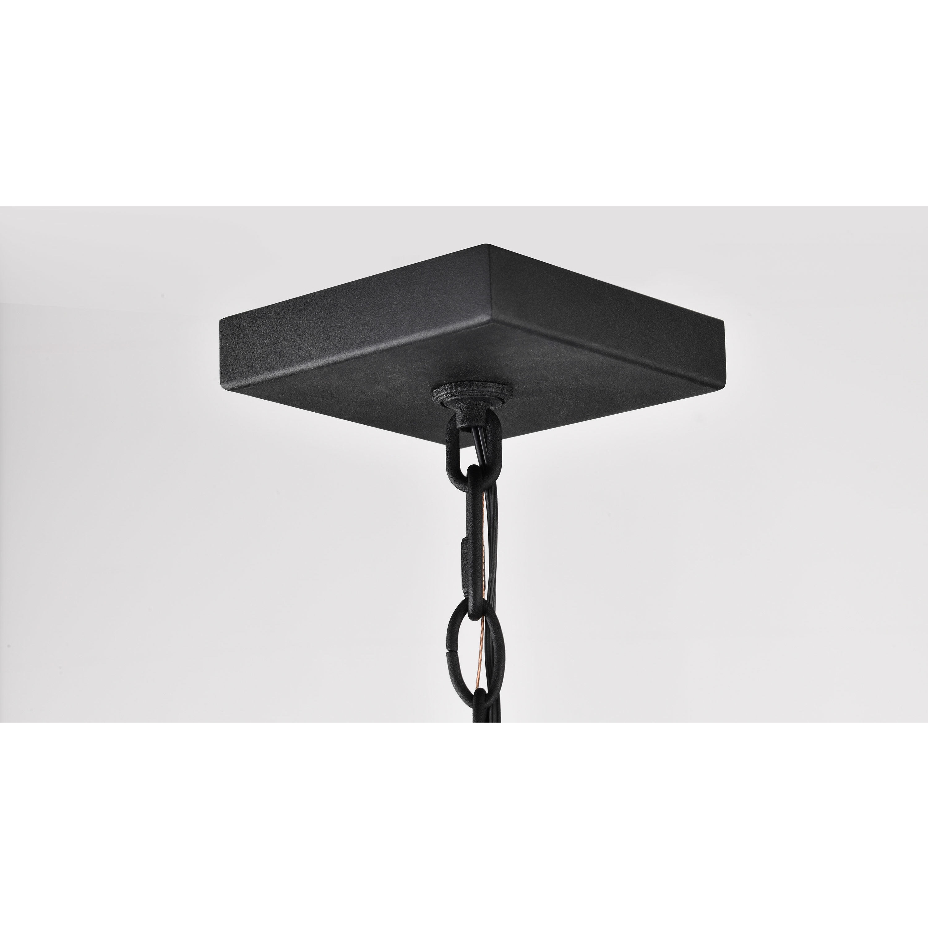 Jasper 8 inch Matte Black Outdoor Hanging Lantern