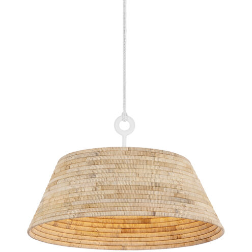 Sequoia 1 Light 36 inch Gesso White Pendant Ceiling Light