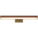 Gemma 25 watt 21 inch Vintage Brass Picture Light Wall Light in Burgundy