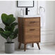 Boise 18 X 18 X 33 inch Walnut Brown and Black Vanity Sink Set