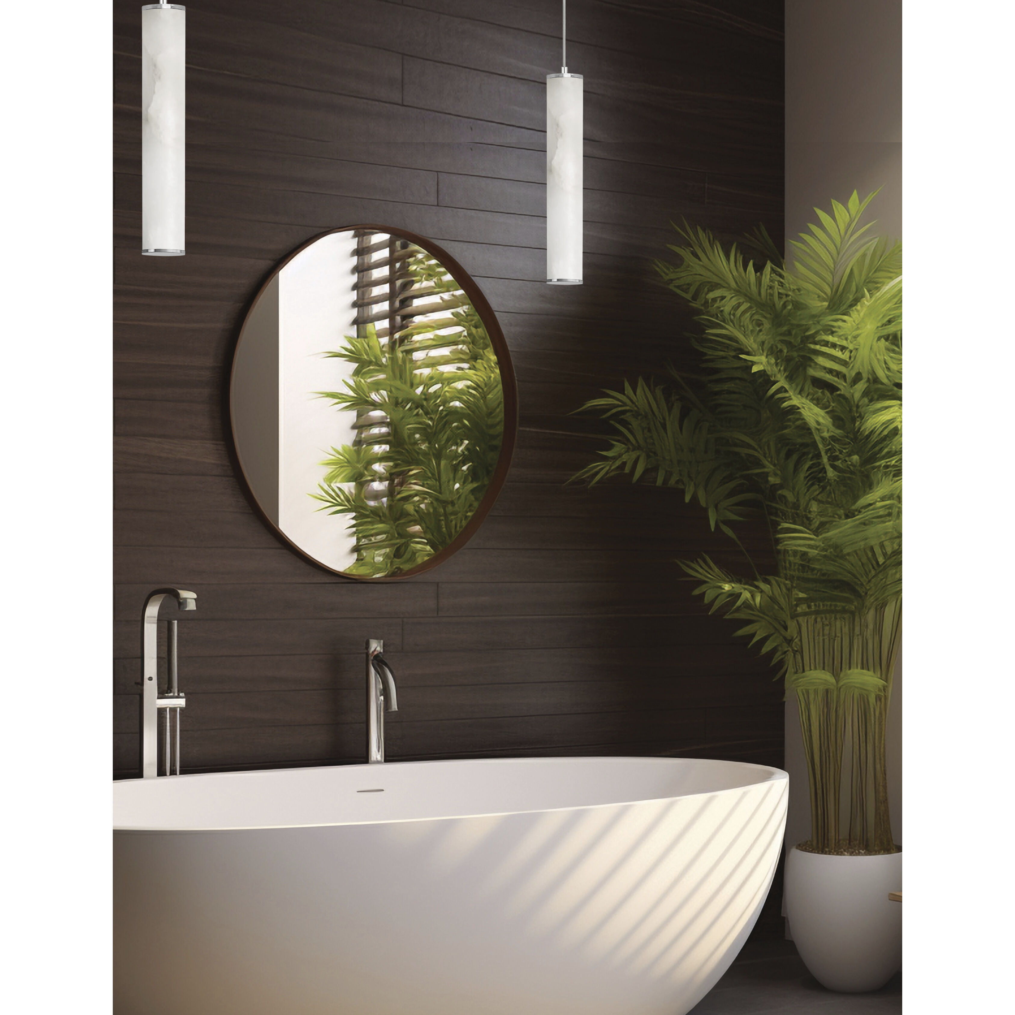 Reuben LED 2.5 inch Polished Chrome Pendant Ceiling Light