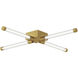 Kelly Wearstler Phobos LED 27.5 inch Natural Brass Flush Mount Ceiling Light in 120V, Integrated LED