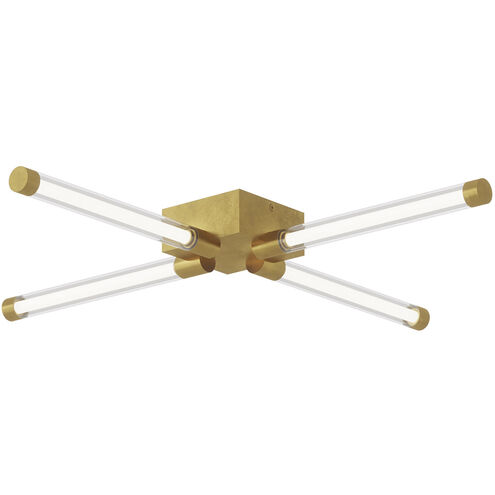 Kelly Wearstler Phobos LED 27.5 inch Natural Brass Flush Mount Ceiling Light in 120V, Integrated LED