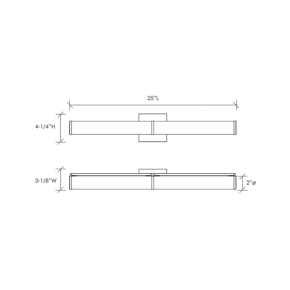 Envisage VII LED 3 inch Satin Nickel ADA Wall Sconce Wall Light