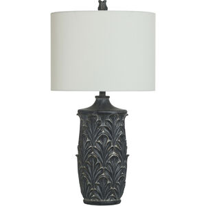 Elsa 32 inch 100.00 watt Malta Black Table Lamp Portable Light