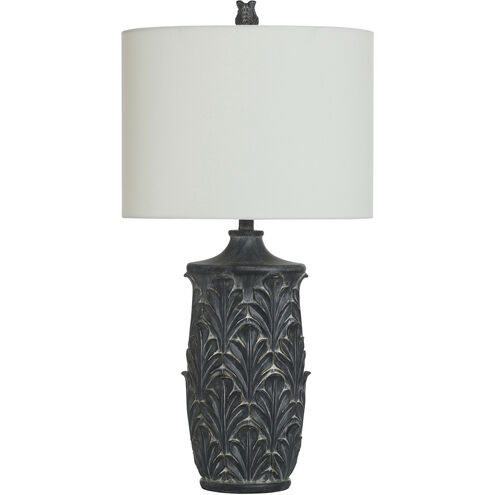 Elsa 32 inch 100.00 watt Malta Black Table Lamp Portable Light