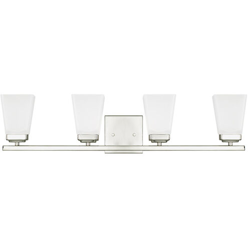 Baxley 4 Light 31 inch Polished Nickel Vanity Light Wall Light