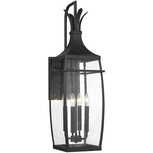 Montpelier 4 Light 32 inch Matte Black Outdoor Wall Lantern