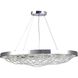 Canada LED 21.6 inch Chrome Chandelier Ceiling Light